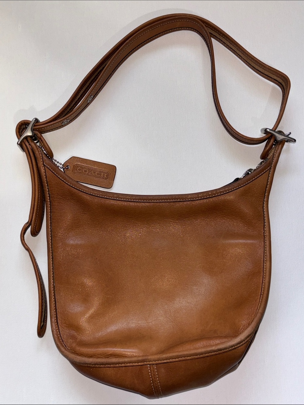 COACH Vintage Janice Ricardi-Desantos Legacy Crossbody Bag 9950 Burnished Camel